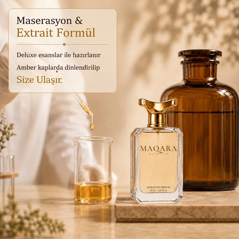 Maserasyon: esans amber kaplarda dinlendirilerek hazırlanır